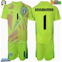 Italia Gianluigi Donnarumma #1 Keeper Hjemmedraktsett Barn EM 2024 Kortermet (+ Korte bukser)
